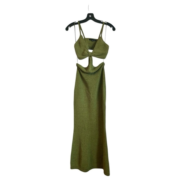 Cult Gaia Serita Maxi Dress Olive Green - Picture 3 of 8